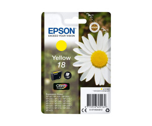 Epson 18 - 3.3 ml - yellow - original - ink cartridge