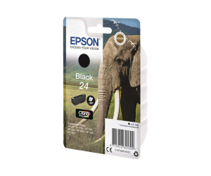 Epson 24 - 5.1 ml - black - original - ink cartridge