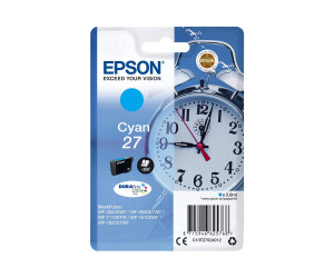 Epson 27 - 3.6 ml - cyan - original - ink cartridge