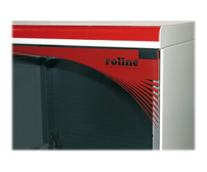 ROLINE Gehäuse - geeignet für Wandmontage - Grau, Karminrot - 9U - 25.4/48.3 cm (10"/19")