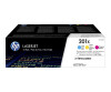 HP 201X - 3er-Pack - Hohe Ergiebigkeit - Gelb, Cyan, Magenta - Original - LaserJet - Tonerpatrone (CF253XM)