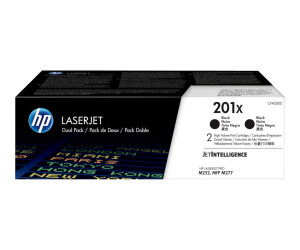 HP 201x - 2 -pack - high productive - black - original -...