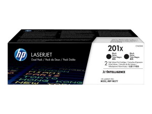 HP 201X - 2er-Pack - Hohe Ergiebigkeit - Schwarz -...