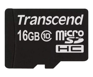 Transcend Flash-Speicherkarte - 16 GB - Class 10