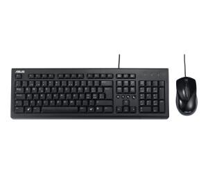 Asus U2000 - keyboard and mouse set - USB - black