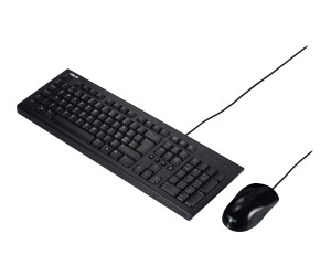 ASUS U2000 - Tastatur-und-Maus-Set - USB - Schwarz