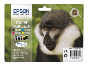 Epson T0895 Multipack - 4er-Pack - Schwarz, Gelb, Cyan,...