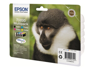Epson T0895 Multipack - 4er-Pack - Schwarz, Gelb, Cyan,...