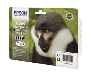 Epson T0895 Multipack - 4er-Pack - Schwarz, Gelb, Cyan, Magenta