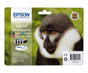 Epson T0895 Multipack - 4er-Pack - Schwarz, Gelb, Cyan,...