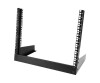 StarTech.com RK8OD Desktop Rack (8 HE - 2 Post Open Frame Rack) Schwarz