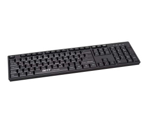 Gett GCQ Cleantype Easy Basic - keyboard - Plastic, for the Medical Sector
