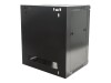 Intellinet Network Cabinet, Wall Mount (Standard), 9U, Usable Depth 410mm/Width 510mm, Black, Flatpack, Max 60kg, Metal & Glass Door, Back Panel, Removeable Sides, Suitable also for use on desk or floor, 19",Parts for wall install (eg screws/rawl plugs)