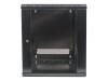 Intellinet Network Cabinet, Wall Mount (Standard), 9U, Usable Depth 410mm/Width 510mm, Black, Flatpack, Max 60kg, Metal & Glass Door, Back Panel, Removeable Sides, Suitable also for use on desk or floor, 19",Parts for wall install (eg screws/rawl plugs)