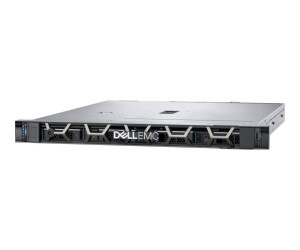 Dell PowerEdge R250 - Server - Rack-Montage - 1U - 1-Weg - 1 x Xeon E-2334 / 3.4 GHz - RAM 16 GB - SATA - Hot-Swap 8.9 cm (3.5")