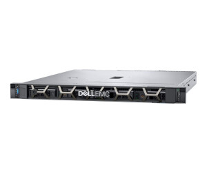 Dell Poweredge R250 - Server - Rack Montage - 1U - 1 -Weg - 1 x Xeon E -2314 / 2.8 GHz - RAM 8 GB - SATA - Hot -Swap 8.9 cm (3.5 ")