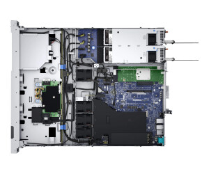Dell PowerEdge R350 - Server - Rack-Montage - 1U - 1-Weg - 1 x Xeon E-2336 / 2.9 GHz - RAM 16 GB - SAS - Hot-Swap 6.4 cm (2.5")