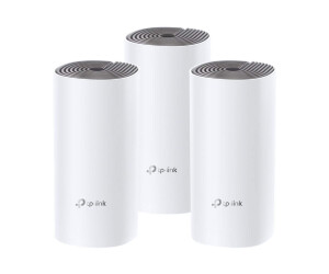 TP-LINK Deco E4 - WLAN-System - (3 Router) - Netz - Wi-Fi 5 - Dual-Band (Packung mit 3)