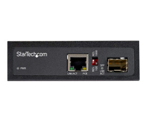 StarTech.com PoE + Industrial Media Converter 60W -...