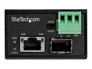 StarTech.com PoE + Industrial Media Converter 30W -...