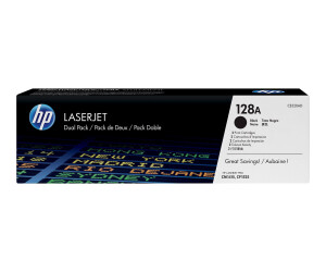 HP 128A - 2er-Pack - Schwarz - original - LaserJet - Tonerpatrone (CE320AD)