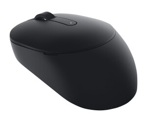 Dell MS3320W - Mouse - Visually - 3 keys - wireless - 2.4 GHz, Bluetooth 5.0 - black - with 3 years Advanced Exchange Service (Latam - 3 years limited guarantee)