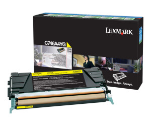 Lexmark yellow - original - toner cartridge LCCP, LRP