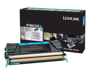 Lexmark cyan - original - toner cartridge LCCP, LRP