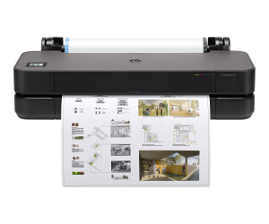 HP DesignJet T230 - 610 mm (24") Großformatdrucker - Farbe - Tintenstrahl - A1, ANSI D - 2400 x 1200 dpi - bis zu 0.58 Min./Seite (einfarbig)/