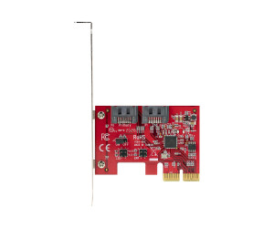 StarTech.com 2 Port PCIe SATA RAID Kontroller - PCIe SATA hardware RAID Controller - PCIe Festplatten/SSD RAID Controller/Karte - Full/Low Profil Blende - ASM1062R SATA RAID (2P6GR-PCIE-SATA-CARD)