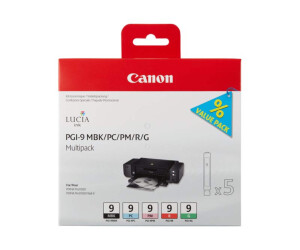 Canon PGI-9 MBK/PC/PM/R/G Multi-Pack - 5er-Pack