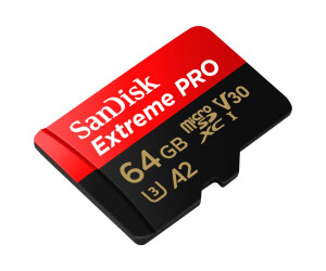 SanDisk Extreme Pro - Flash-Speicherkarte (microSDXC-an-SD-Adapter inbegriffen)