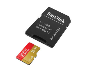 Sandisk Extreme-Flash memory card (Microsdxc-A-SD adapter...