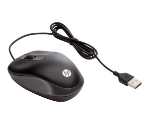 HP Travel - Maus - optisch - 3 Tasten - kabelgebunden