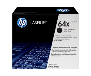 HP 64x - high productive - black - original - laser jet - toner cartridge (CC364X)