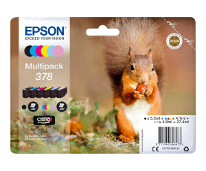 Epson Multipack 378 - 6er-Pack - Schwarz, Gelb, Cyan,...