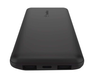 Belkin Boost Charge - Powerbank - 10000 mAh - 15 watts - 3 output connection points (2 x USB, USB -C)