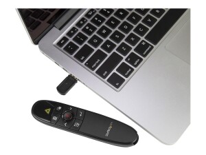 StarTech.com Präsentationsfernbedienung PRESREMOTE (Wireless Presenter, PPT Fernbedienung, USB PowerPoint Presenter, 27m)