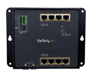 Startech.com 8 Port PoE+ Gigabit Ethernet Switch Plus 2...