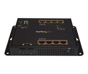 StarTech.com 8 Port PoE+ Gigabit Ethernet Switch plus 2...