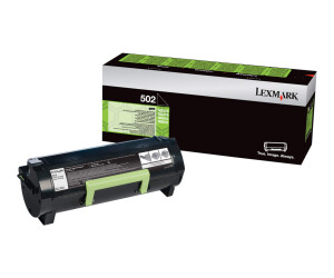 LEXMARK 502 - black - original - Toner cartridge LCCP, LRP