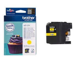 Brother LC123Y - Hohe Ergiebigkeit - Gelb - original