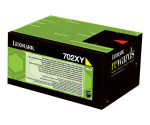 Lexmark 702XY - Besonders hohe Ergiebigkeit - Gelb
