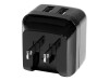 StarTech.com 2 Port USB Ladegerät / Netzteil - 2-fach Ladestecker 17 Watt / 3.4 Amp - Dual Reiseladegerät 110 / 220V - Weiß - Netzteil - 17 Watt - 3.4 A - 2 Ausgabeanschlussstellen (USB)