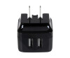 StarTech.com 2 Port USB Ladegerät / Netzteil - 2-fach Ladestecker 17 Watt / 3.4 Amp - Dual Reiseladegerät 110 / 220V - Weiß - Netzteil - 17 Watt - 3.4 A - 2 Ausgabeanschlussstellen (USB)