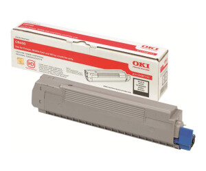 Oki black - original - toner cartridge - for C8600cdtn