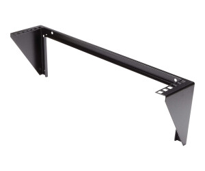 StarTech.com 2HE 19 Zoll Wandmontage Geräte Rack - Open Frame Rack - Stahl - Schwarz - Halterung - geeignet für Wandmontage - Schwarz - 2U - 48.3 cm (19")