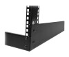 StarTech.com 12 HE 19" Desktop 2 Pfosten Open Frame Rack - Schrank offener Rahmen - Schwarz - 12U - 48.3 cm (19")