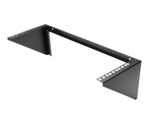 Startech.com 4 He 19 inch vertical wall mounting rack bracket made of steel - black - bracket - Suitable for wall mounting - black - 4U - 48.3 cm (19 ")