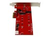 StarTech.com 2x M.2 SATA SSD Schnittstellenkarte